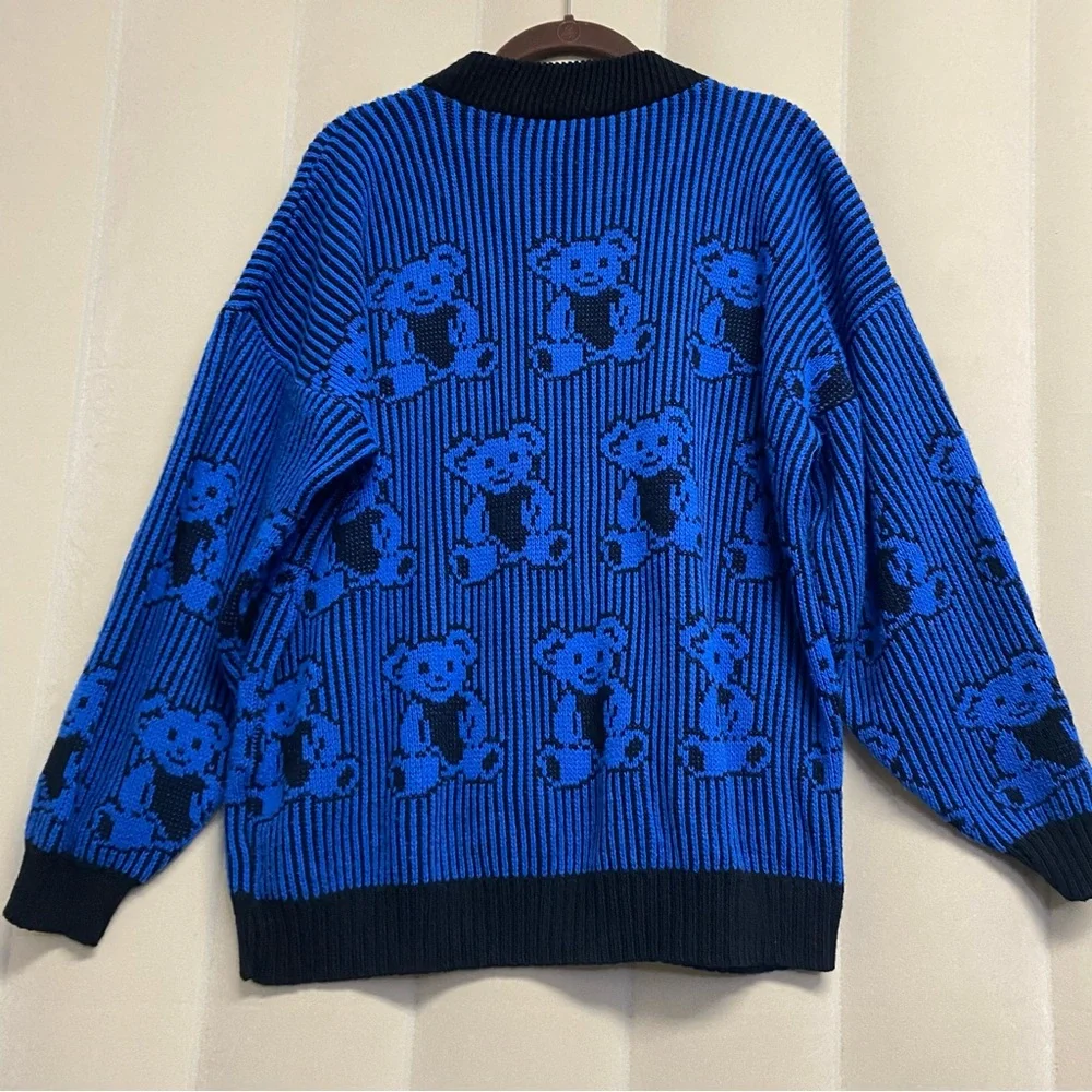 Vintage Adele Knitwear Women’s Sweater Teddy Bear Pullover 1980s 80s